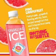 Load image into Gallery viewer, Sparkling Ice Flavored Sparkling Water, Pink Grapefruit, 17 oz (Pack of 12)
