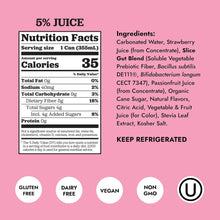 Load image into Gallery viewer, Slice Prebiotic &amp; Probiotic Soda Pop, Strawberry, 12oz (Pack of 12)
