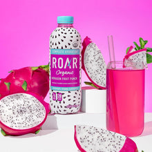 Load image into Gallery viewer, ROAR Organic Electrolyte Infusion Drink, Dragon Fruit Punch, 18 oz (Pack of 12)
