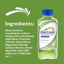 Load image into Gallery viewer, Electrolit Electrolyte Hydration Beverage, Green Apple, 21oz (Pack of 12)

