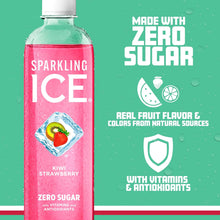 Load image into Gallery viewer, Sparkling Ice Flavored Sparkling Water, Kiwi Strawberry, 17 oz (Pack of 12)
