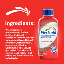 Load image into Gallery viewer, Electrolit Electrolyte Hydration Beverage, Watermelon Lime, 21oz (Pack of 12)
