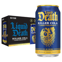Load image into Gallery viewer, Liquid Death Sparkling Water, Killer Cola, 12oz (Pack of 12)
