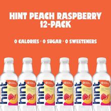 Load image into Gallery viewer, Hint Fruit-Infused Water, Peach Raspberry, 16oz (Pack of 12)
