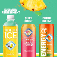 Load image into Gallery viewer, Sparkling Ice Flavored Sparkling Water, Coconut Pineapple, 17 oz (Pack of 12)
