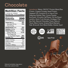 Load image into Gallery viewer, OWYN Pro Elite 100% Plant Powered 32g Protein Shake, Chocolate, 12oz (Pack of 12)

