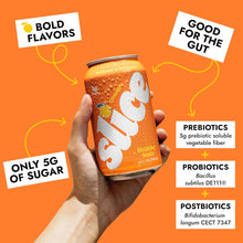 Load image into Gallery viewer, Slice Prebiotic &amp; Probiotic Soda Pop, Orange, 12oz (Pack of 12)
