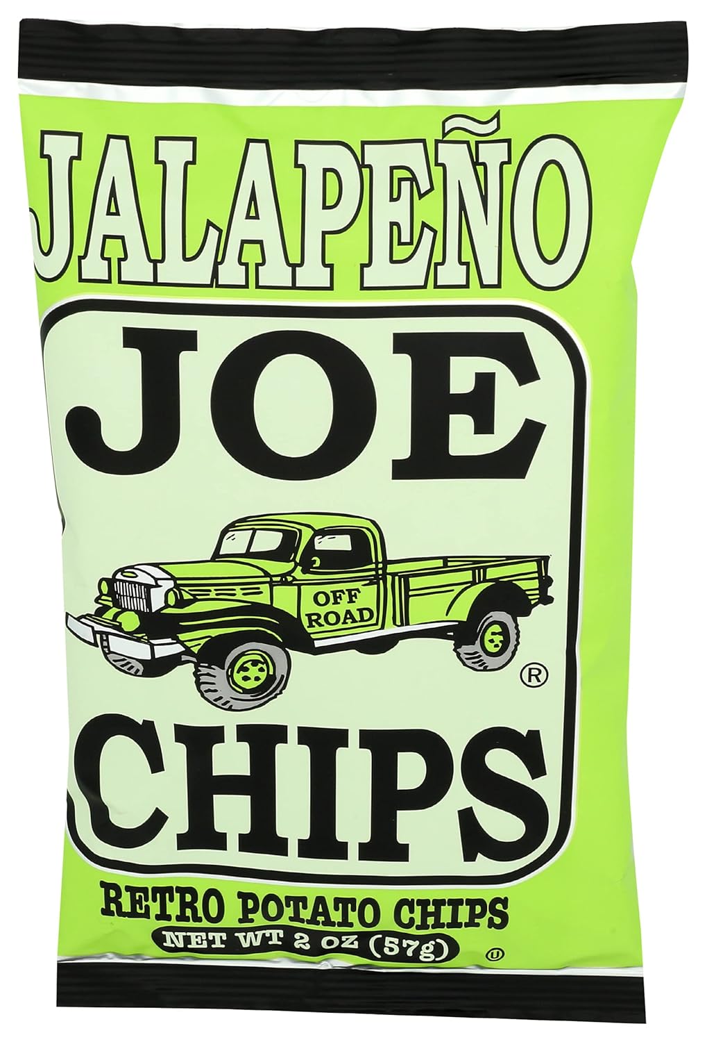 Joe Chips Kettle Cooked Chips, Jalapeno, 2oz (Pack of 28)