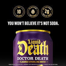 Load image into Gallery viewer, Liquid Death Sparkling Water, Doctor Death, 12oz (Pack of 12)
