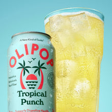 Load image into Gallery viewer, Olipop Sparkling Prebiotic Soda, Tropical Punch, 12oz (Pack of 12)
