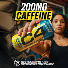 Load image into Gallery viewer, Cellucor C4 Performance Zero Sugar Energy Drink, Sour Gummy Splash, 16oz (Pack of 12)
