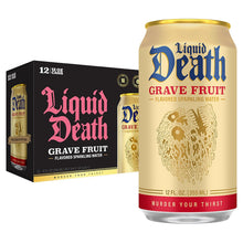 Load image into Gallery viewer, Liquid Death Flavored Sparkling Water, Grave Fruit, 12oz (Pack of 12)
