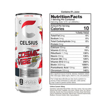 Load image into Gallery viewer, CELSIUS Sparkling Energy Drink, Cosmic Vibe Fruit Punch, 12oz Slim Can (Pack of 12)
