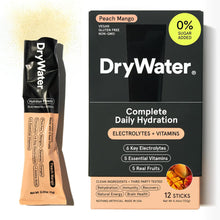 Load image into Gallery viewer, DryWater Electrolyte Powder Packets, Peach Mango, 0.39oz (Pack of 12)
