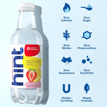 Load image into Gallery viewer, Hint Fruit-Infused Water, Strawberry Lemon, 16oz (Pack of 12)
