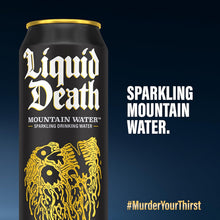 Load image into Gallery viewer, Liquid Death Sparkling Mountain Water 19.2oz King Size (Pack of 12)
