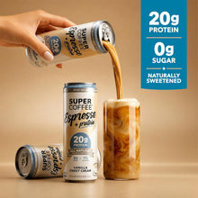 Load image into Gallery viewer, Super Coffee Espresso, Vanilla Sweet Cream, 11oz (Pack of 12)
