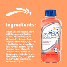 Load image into Gallery viewer, Electrolit ZERO Electrolyte Hydration Beverage, Strawberry Banana, 21oz (Pack of 12)
