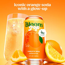 Load image into Gallery viewer, Bloom Pop Prebiotic Soda, Classic Orange, 12oz (Pack of 12)
