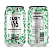 Load image into Gallery viewer, Just Ice Tea, Dragon Green Tea, 12oz (Pack of 12)

