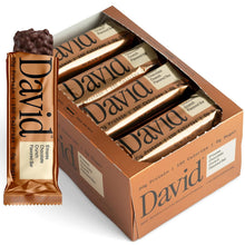 Load image into Gallery viewer, David Bronze Protein Bar, S'mores Chocolate Crunch, 2.05oz (Pack of 12)
