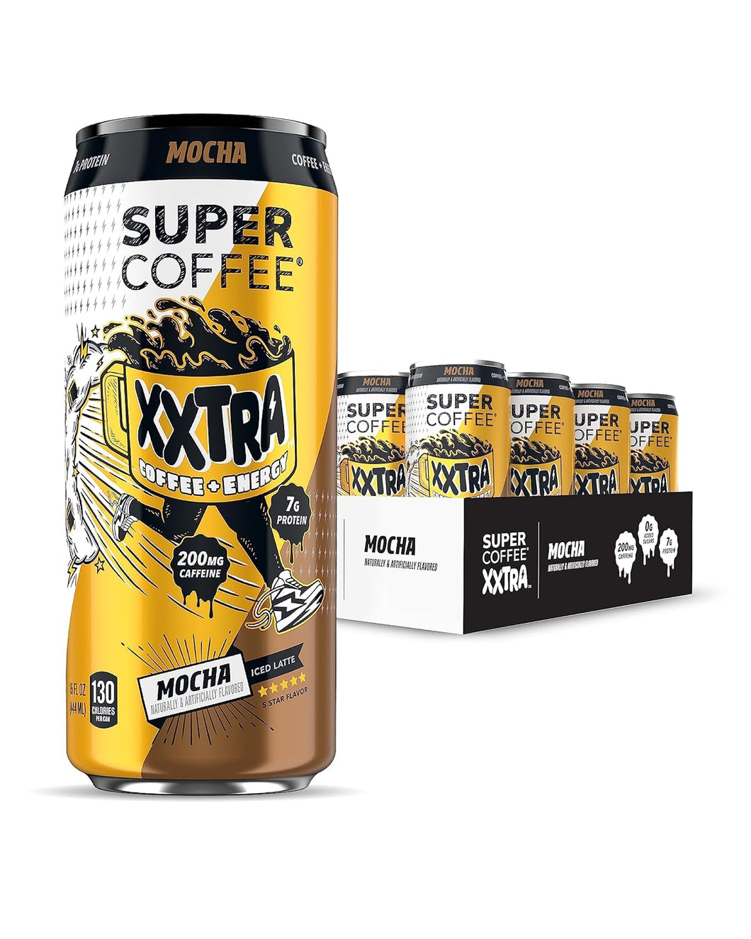 Super Coffee XXTRA, Mocha, 15oz (Pack of 12)