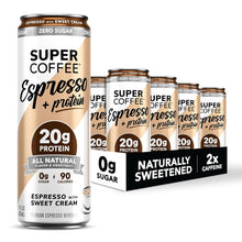 Load image into Gallery viewer, Super Coffee Espresso, Espresso with Sweet Cream, 11oz (Pack of 12)
