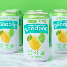 Load image into Gallery viewer, Goodpop Juice with Bubbly Water, Lemon Lime, 7.5oz (Pack of 24)
