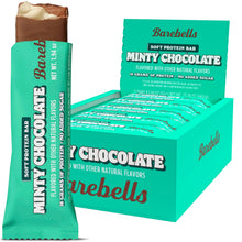 Load image into Gallery viewer, Barebells 16g Soft Protein Bars, Minty Chocolate, 1.94oz (Pack of 12)
