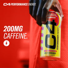 Load image into Gallery viewer, Cellucor C4 Performance Zero Sugar Energy Drink, Cosmic Rainbow, 16oz (Pack of 12)
