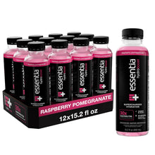 Load image into Gallery viewer, Essentia Hydroboost Enhanced Water, Raspberry Pomegranate, 15.2oz (Pack of 12)
