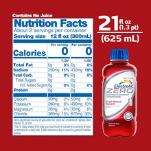 Load image into Gallery viewer, Electrolit ZERO Electrolyte Hydration Beverage, Fruit Punch, 21oz (Pack of 12)
