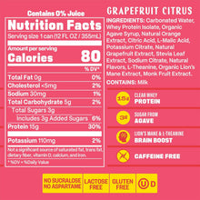 Load image into Gallery viewer, GYM SODA Sparkling Protein Soda, Grapefruit Citrus, 12oz (Pack of 12)
