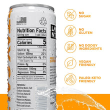 Load image into Gallery viewer, LMNT Sparkling Electrolyte Drink, Orange Salt, 12oz (Pack of 12)

