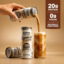 Load image into Gallery viewer, Super Coffee Espresso, Espresso with Sweet Cream, 11oz (Pack of 12)
