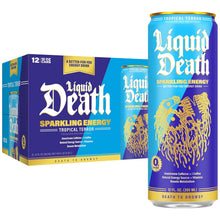 Load image into Gallery viewer, Liquid Death Sparkling Energy, Tropical Terror, 12oz (Pack of 12)
