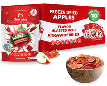 Load image into Gallery viewer, Gina's Table Happles Freeze Dried Apples, Strawberry, 0.6oz (Pack of 10)
