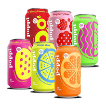 Load image into Gallery viewer, Poppi Prebiotic Soda, Fun Favorites Variety, 12oz (Pack of 12)
