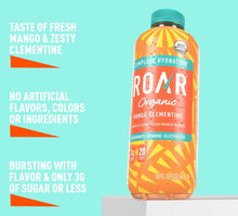 Load image into Gallery viewer, ROAR Complete Hydration Organic Drink, Mango Clementine, 18 oz (Pack of 12)
