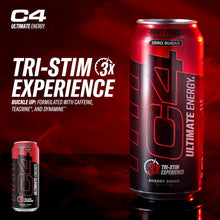 Load image into Gallery viewer, C4 Ultimate Sugar-Free Energy Drink, Fruit Punch, 16oz (Pack of 12)
