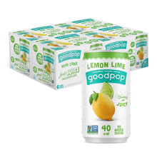 Load image into Gallery viewer, Goodpop Juice with Bubbly Water, Lemon Lime, 7.5oz (Pack of 24)
