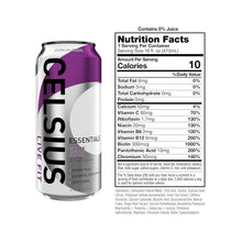 Load image into Gallery viewer, CELSIUS ESSENTIALS Sparkling Energy Drink, Grape Slush, 16oz (Pack of 12)
