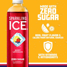 Load image into Gallery viewer, Sparkling Ice Flavored Sparkling Water, Berry Lemonade, 17 oz (Pack of 12)
