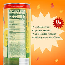 Load image into Gallery viewer, Bloom Sparkling Energy Drink, Crisp Apple, 12oz (Pack of 12)
