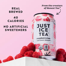 Load image into Gallery viewer, Just Ice Tea, Raspberry Tea, 12oz (Pack of 12)
