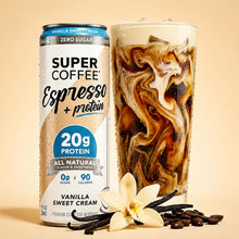 Load image into Gallery viewer, Super Coffee Espresso, Vanilla Sweet Cream, 11oz (Pack of 12)
