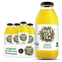 Load image into Gallery viewer, Just Ice Tea, Original Unsweetened Green Tea, 16oz (Pack of 12)
