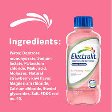 Load image into Gallery viewer, Electrolit Electrolyte Hydration Beverage, Strawberry Kiwi, 21oz (Pack of 12)
