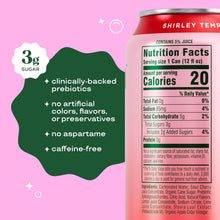 Load image into Gallery viewer, Bloom Pop Prebiotic Soda, Shirley Temple, 12oz (Pack of 12)
