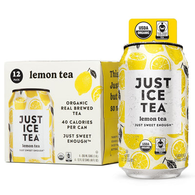 Just Ice Tea, Lemon Tea, 12oz (Pack of 12)